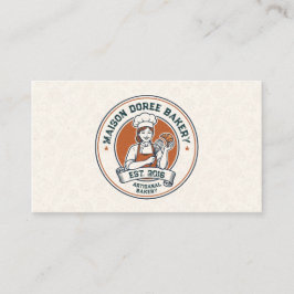 Bakery Store Pastry Chef Dessert Sweets Cake Baker Visitenkarte