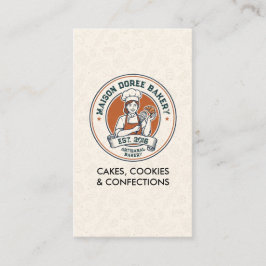 Bakery Store Pastry Chef Dessert Sweets Cake Baker Visitenkarte