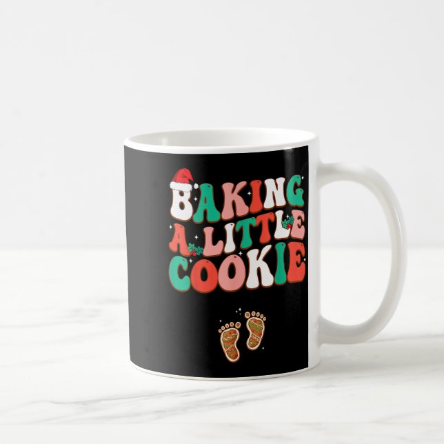 Baking A Little Cookie Cute Christmas Pregnancy An Kaffeetasse (Rechts)
