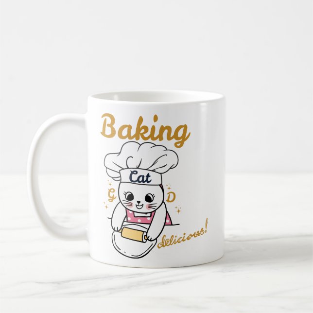 Baking Cat-DELICIOUS gutes Design Kaffeetasse (Links)