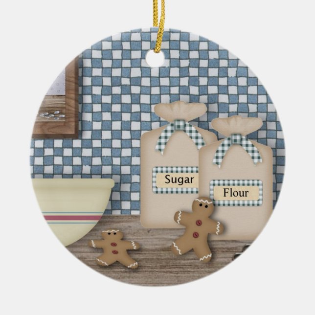 Baking Gingerbread Hommes Ornement (Devant)