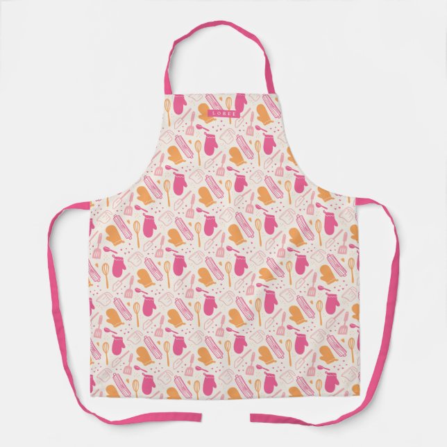 Baking Happiness Pattisé et personnalisée tablier (Recto)