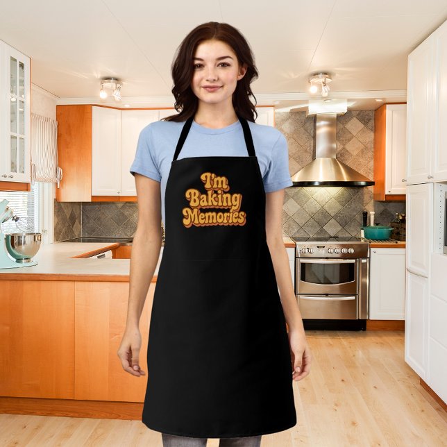 Baking Memories schwarz Schürze (Von Creator hochgeladen)