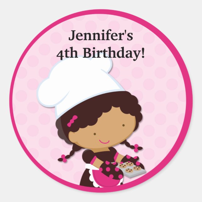 Baking Party Favoriser les autocollants (Devant)