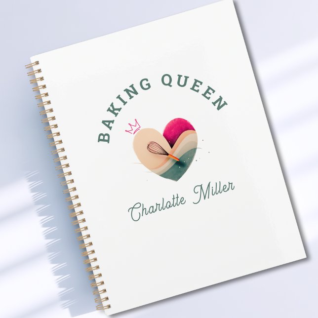 Baking Queen - Heart - Custom (Baking Queen or King- Rainbow- Custom Planner)