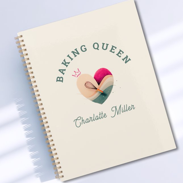 Baking Queen - Heart - Custom Planer (Baking Queen or King- Rainbow- Custom Planner)