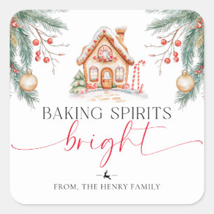 Baking Spirits Bright Christmas Gig Stickers
