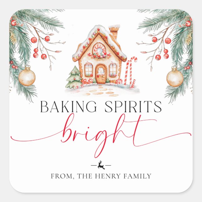 Baking Spirits Bright Christmas Gig Stickers (Devant)