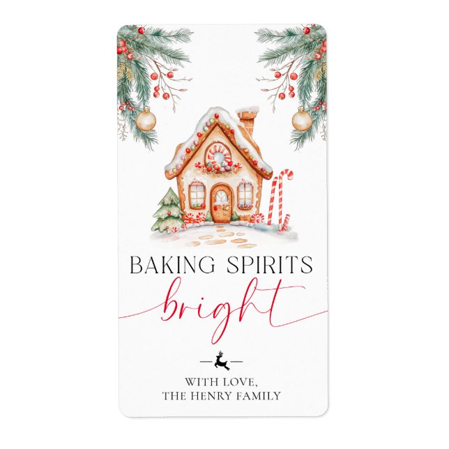 Baking Spirits Bright Christmas Gig Stickers (Devant)