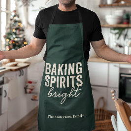 Baking Spirits Bright | Evergreen Christmas  Schürze