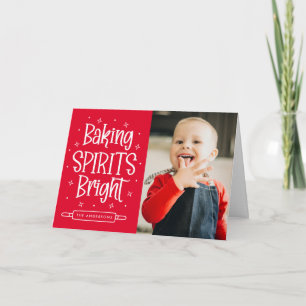 Baking Spirits Bright Rot 2 Foto Feiertagskarte