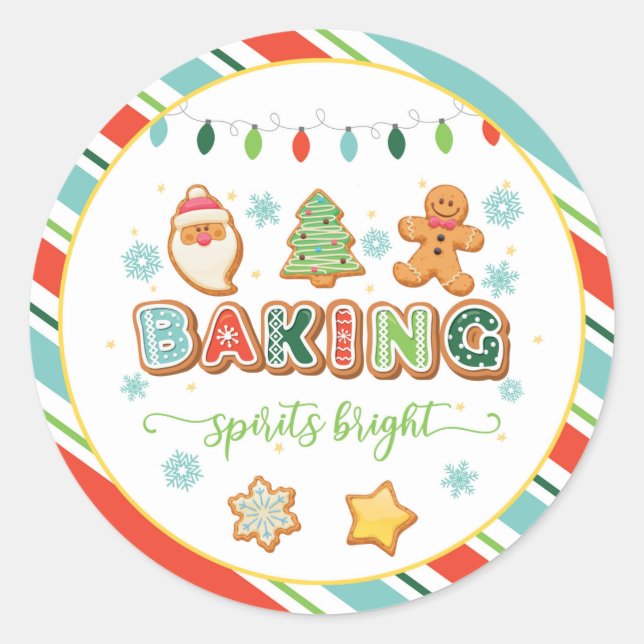Baking Spirits Bright Round Sticker - WH (Devant)
