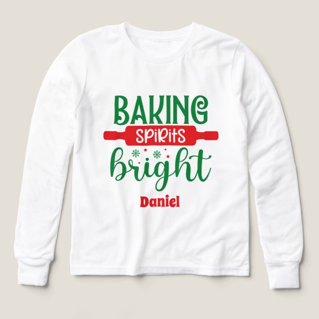 Baking spiritueux lumineux ajouter nom unisex (Motif recto)