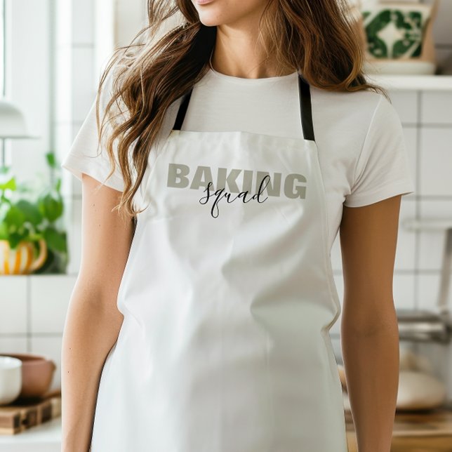 Baking Squad Einfache Text-Matching-Gruppe Schürze (Von Creator hochgeladen)