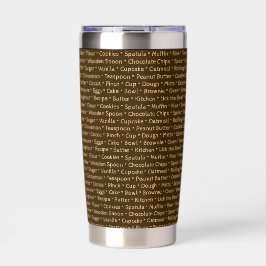 Baking Words Thermal Tumbler Thermobecher