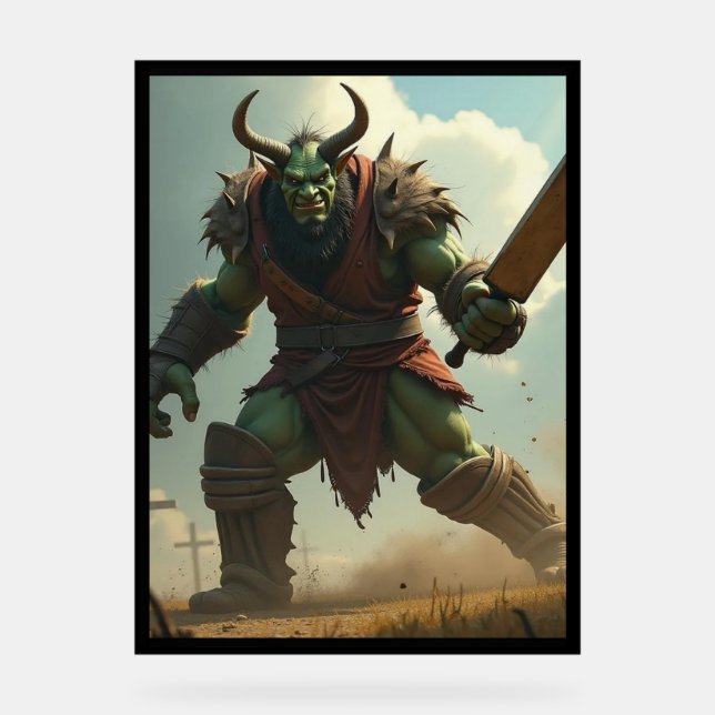 BAKK TROLL CRICKET BATTER ACRYLSCHILD (Vorderseite)