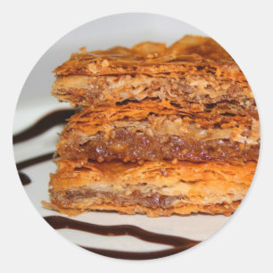 Baklava-Aufkleber Runder Aufkleber