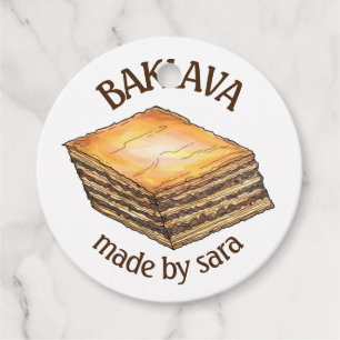 Baklava Dessert Konditorei Griechische Bäckerei he Geschenkanhänger