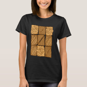 Baklava-Muster-Fusion arabische griechische Desser T-Shirt