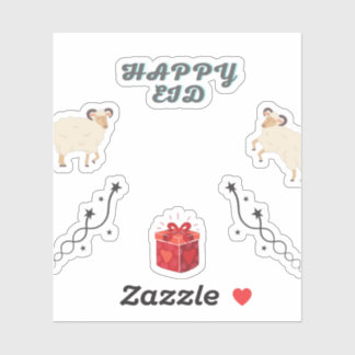 bakra eid- eid mubarak-Happy Eid Aufkleber