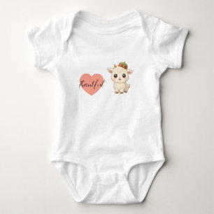 Bakra Eid Süßes Baby Ziegen Herz Kawaii Babyaussta Strampler