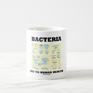 Bakterien befestigen zur menschliche kaffeetasse
