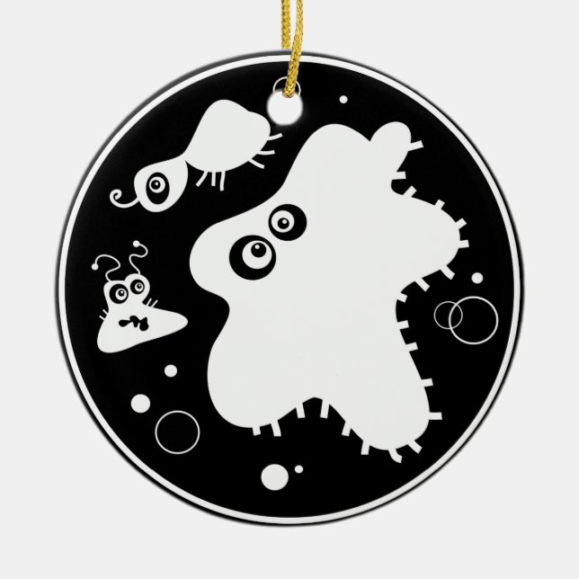Bakterien Keramik Ornament (Vorne)