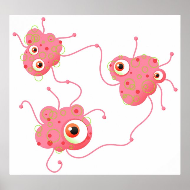 Bakterien Poster (Vorne)