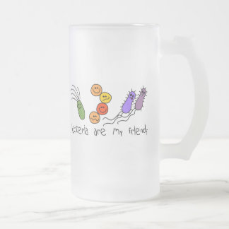 Bakterien sind meine Freunde Mattglas Bierglas