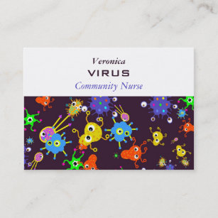 Bakterien-Tapete Visitenkarte