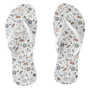 Bakterien- und Virusmuster Flip Flops
