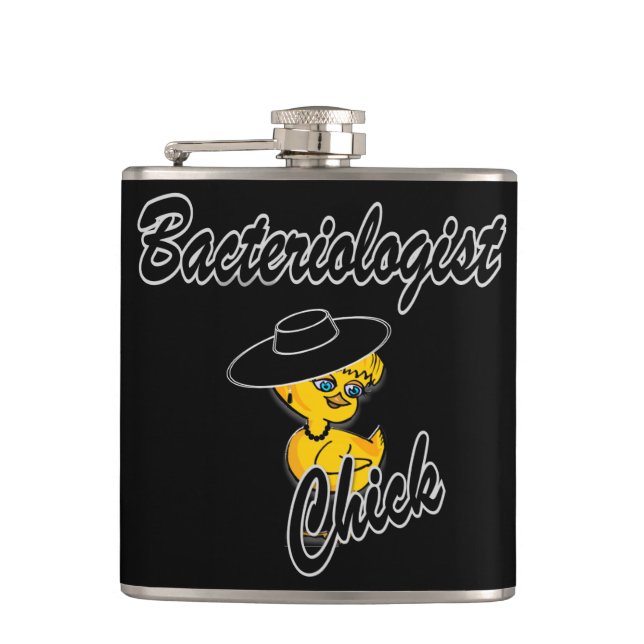 Bakteriologin Chick #4 Flachmann (Vorderseite)