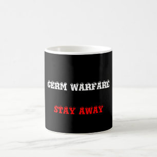 "Bakteriologische Kriegführung " >Humour auf Kaffeetasse