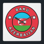 Baku Aserbaidschan Quadratische Wanduhr<br><div class="desc">Baku Aserbaidschan</div>