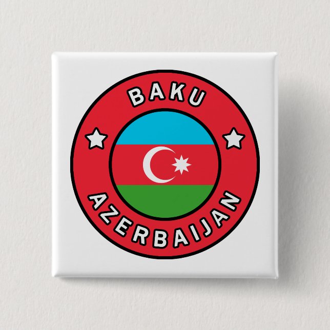 Baku Aserbaijan Button (Vorderseite)