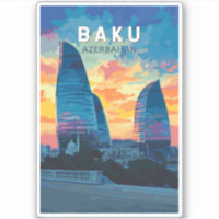 Baku Aserbaijan Reisen Kunst Vintag