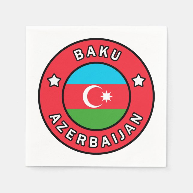 Baku Aserbaijan Serviette (Vorderseite)