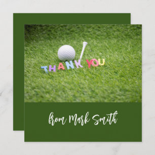 Bal de golf avec mot Merci pour Golfer