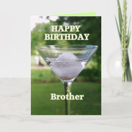 Bal de golf Brother Martini Bonne carte d'annivers