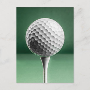 Bal de golf sur la carte postale