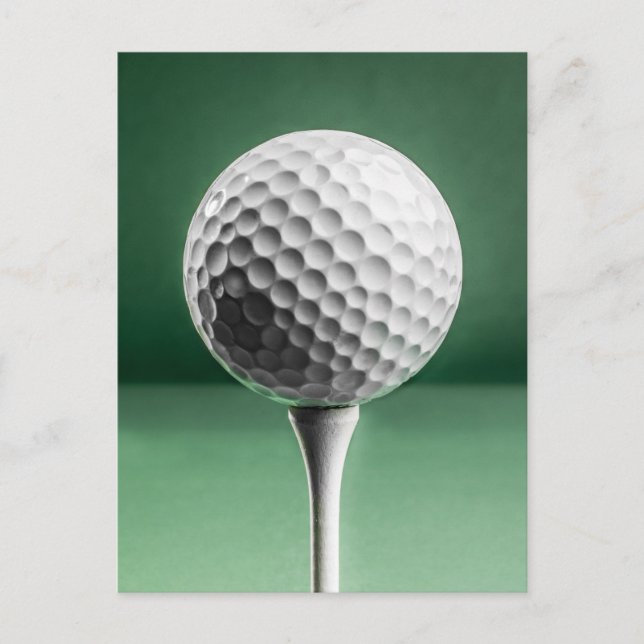 Bal de golf sur la carte postale (Devant)