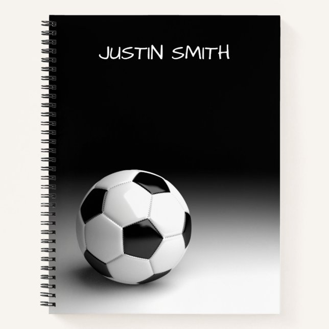 Bal de soccer Carnet Spiral Personnalisé (Devant)