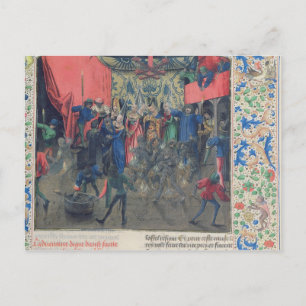 Bal des Ardents', Charles gerettet Postkarte