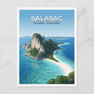 Balabac-Inseln Philippinen Postkarte