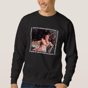 Balaclava Girl Sad Ästhetik Edgy Streetwear Sweatshirt