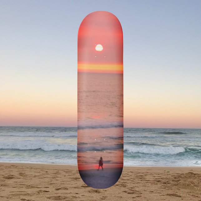 Balade à travers Golden Orange Sunset Skateboard (Créateur téléchargé)