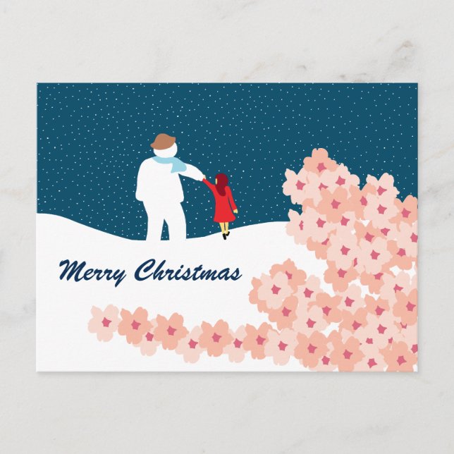 Balade Avec Carte Postale Snowman Christmas (Devant)