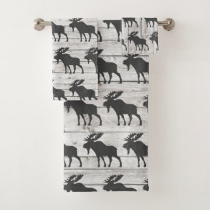 Balade Rustique Moose Shiplap Ensemble de serviett