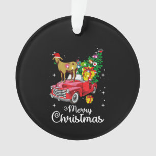Balades de chèvre Rouge Voiture Noël
