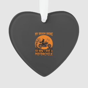 Balai Casse Halloween Sorcière Moto Chauves-Souris